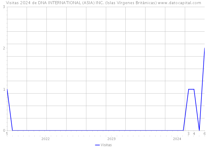 Visitas 2024 de DNA INTERNATIONAL (ASIA) INC. (Islas Vírgenes Británicas) 