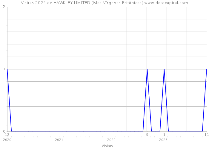 Visitas 2024 de HAWKLEY LIMITED (Islas Vírgenes Británicas) 