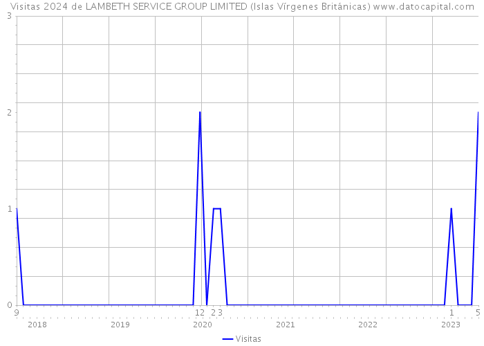 Visitas 2024 de LAMBETH SERVICE GROUP LIMITED (Islas Vírgenes Británicas) 