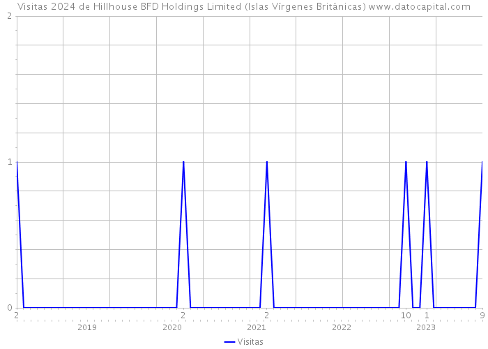 Visitas 2024 de Hillhouse BFD Holdings Limited (Islas Vírgenes Británicas) 