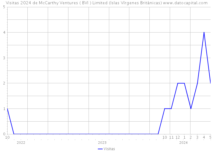 Visitas 2024 de McCarthy Ventures ( BVI ) Limited (Islas Vírgenes Británicas) 