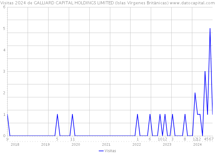 Visitas 2024 de GALLIARD CAPITAL HOLDINGS LIMITED (Islas Vírgenes Británicas) 