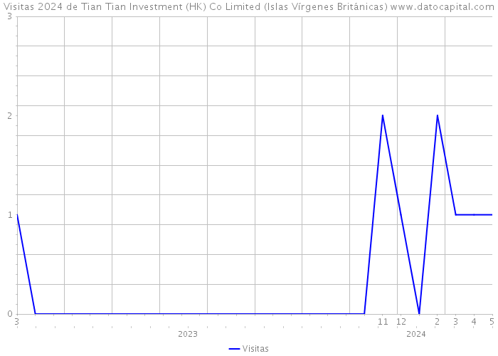 Visitas 2024 de Tian Tian Investment (HK) Co Limited (Islas Vírgenes Británicas) 