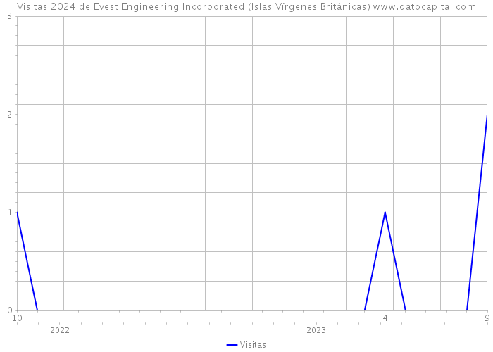 Visitas 2024 de Evest Engineering Incorporated (Islas Vírgenes Británicas) 