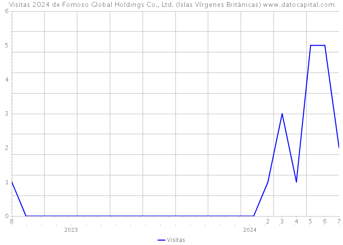 Visitas 2024 de Fomoso Global Holdings Co., Ltd. (Islas Vírgenes Británicas) 