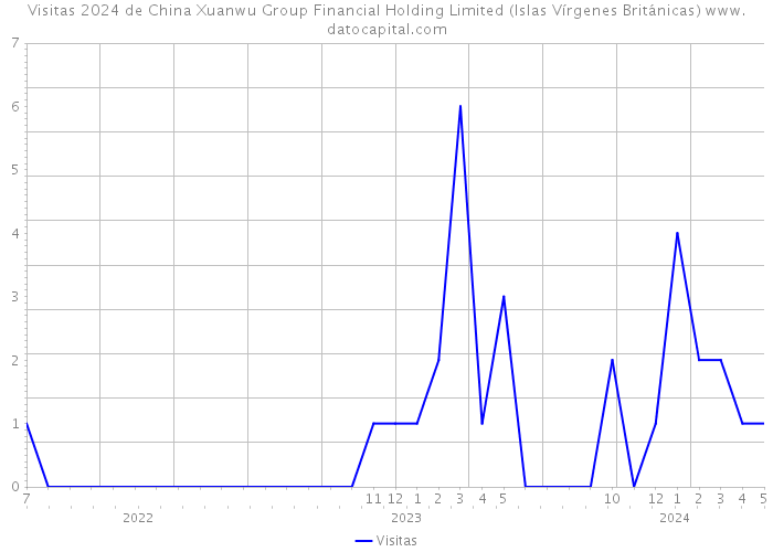 Visitas 2024 de China Xuanwu Group Financial Holding Limited (Islas Vírgenes Británicas) 
