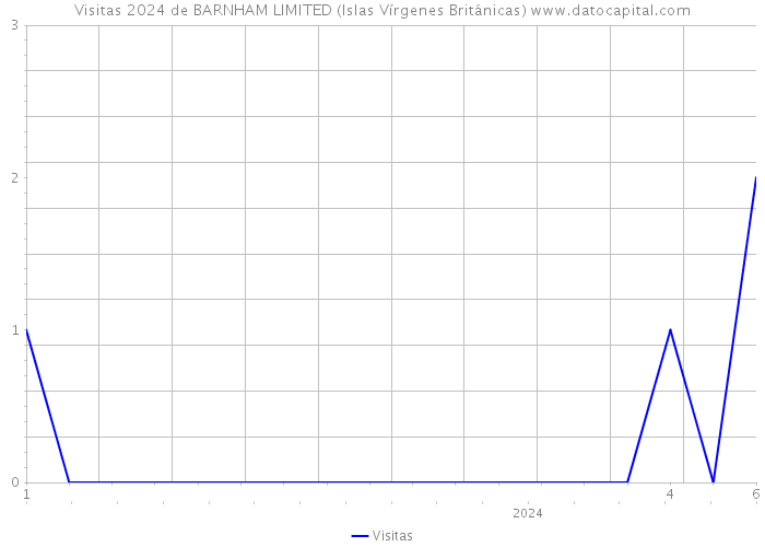 Visitas 2024 de BARNHAM LIMITED (Islas Vírgenes Británicas) 