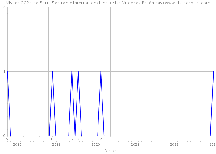 Visitas 2024 de Borri Electronic International Inc. (Islas Vírgenes Británicas) 