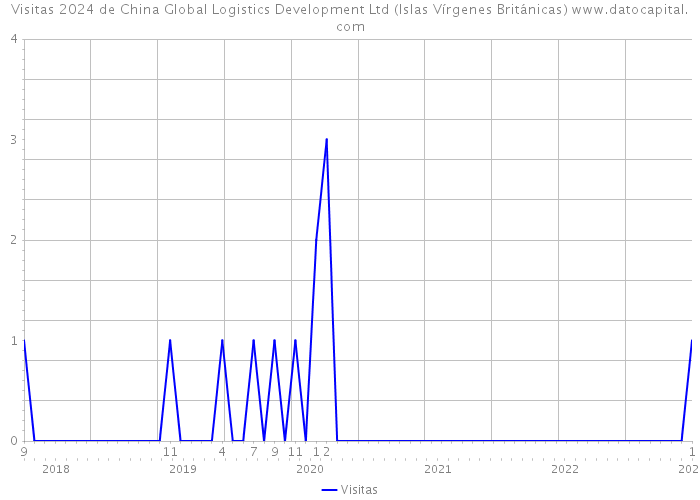 Visitas 2024 de China Global Logistics Development Ltd (Islas Vírgenes Británicas) 