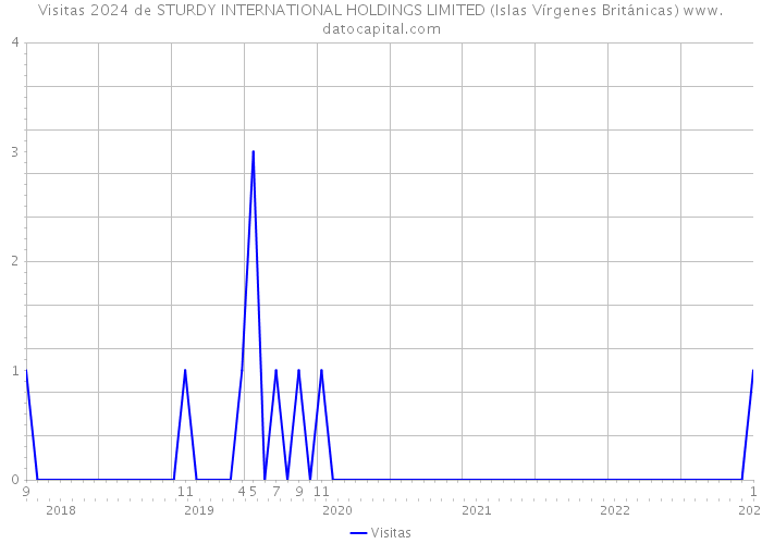Visitas 2024 de STURDY INTERNATIONAL HOLDINGS LIMITED (Islas Vírgenes Británicas) 