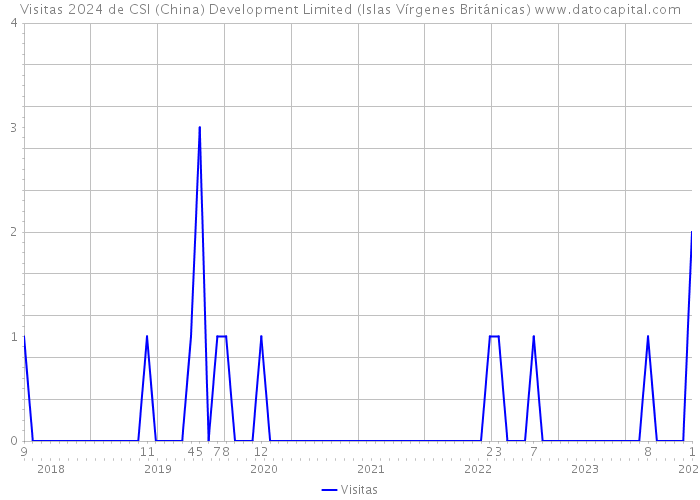 Visitas 2024 de CSI (China) Development Limited (Islas Vírgenes Británicas) 
