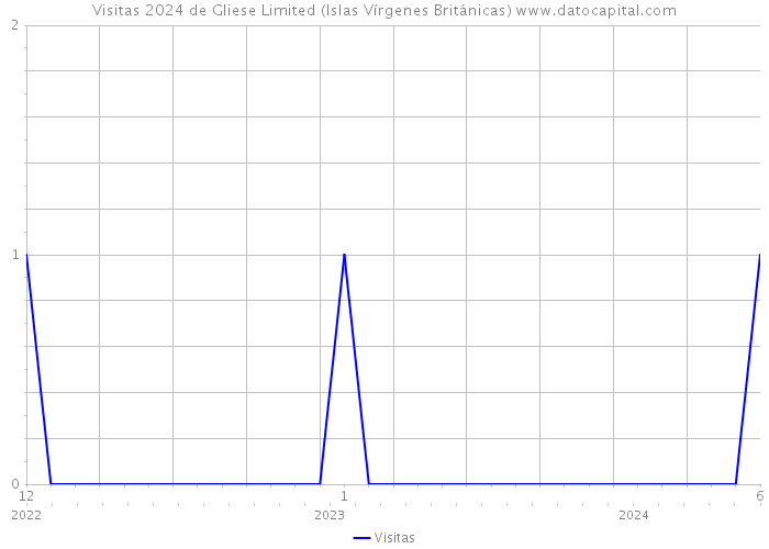 Visitas 2024 de Gliese Limited (Islas Vírgenes Británicas) 