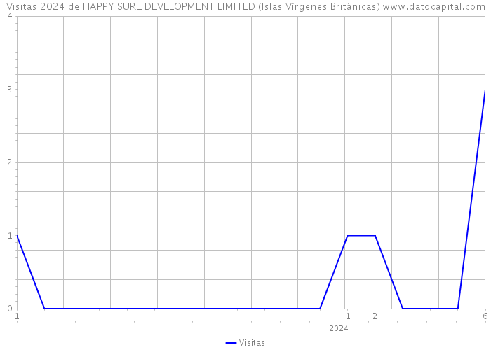 Visitas 2024 de HAPPY SURE DEVELOPMENT LIMITED (Islas Vírgenes Británicas) 