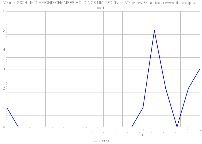 Visitas 2024 de DIAMOND CHAMBER HOLDINGS LIMITED (Islas Vírgenes Británicas) 