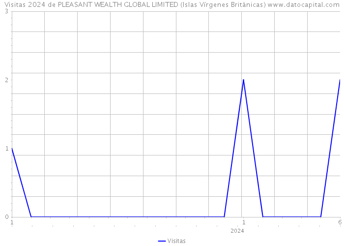 Visitas 2024 de PLEASANT WEALTH GLOBAL LIMITED (Islas Vírgenes Británicas) 