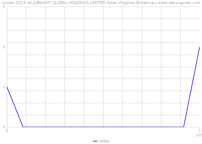 Visitas 2024 de JUBILANT GLOBAL HOLDINGS LIMITED (Islas Vírgenes Británicas) 
