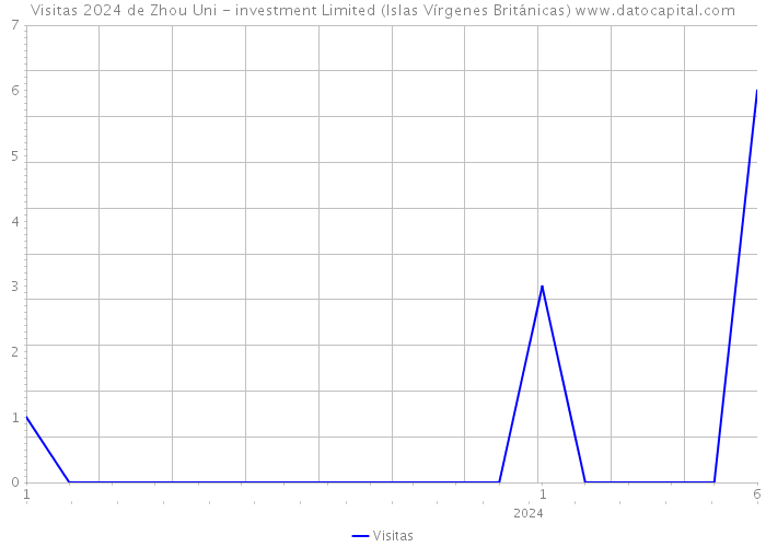 Visitas 2024 de Zhou Uni - investment Limited (Islas Vírgenes Británicas) 