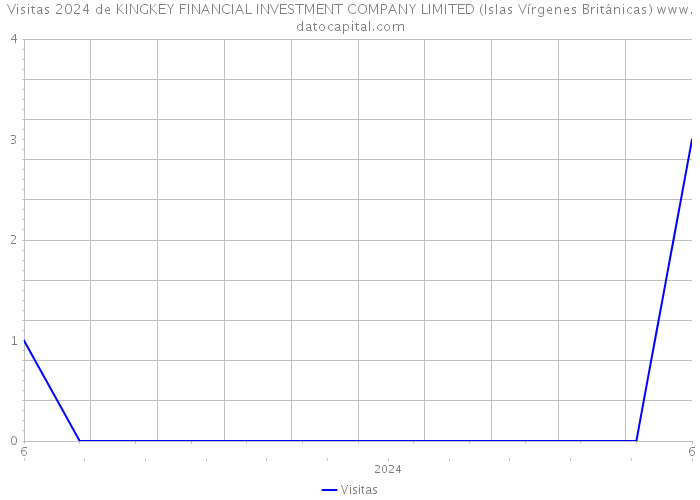 Visitas 2024 de KINGKEY FINANCIAL INVESTMENT COMPANY LIMITED (Islas Vírgenes Británicas) 