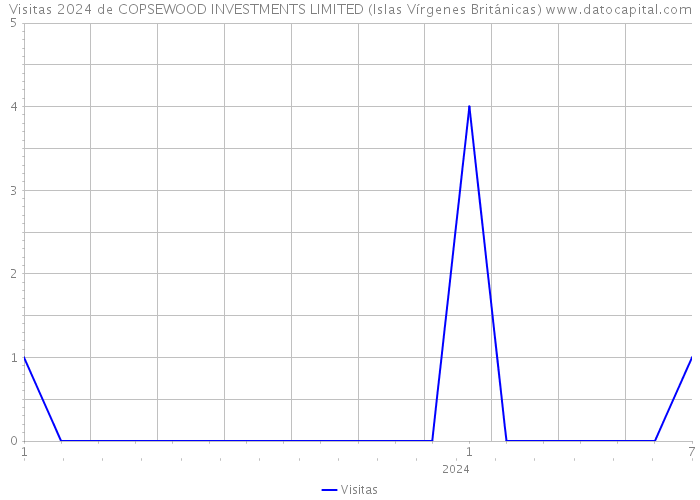 Visitas 2024 de COPSEWOOD INVESTMENTS LIMITED (Islas Vírgenes Británicas) 