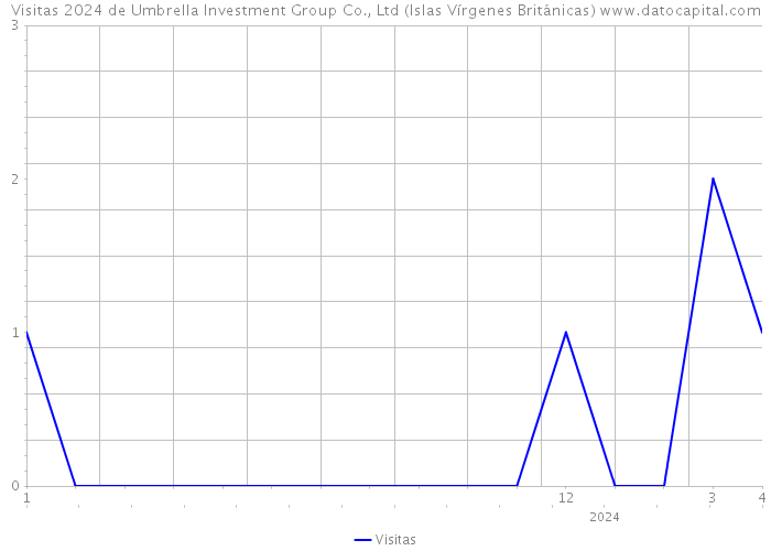 Visitas 2024 de Umbrella Investment Group Co., Ltd (Islas Vírgenes Británicas) 