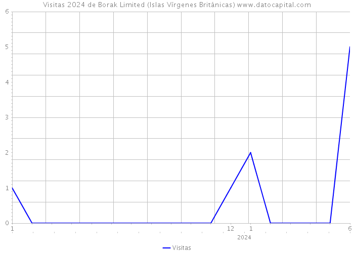 Visitas 2024 de Borak Limited (Islas Vírgenes Británicas) 
