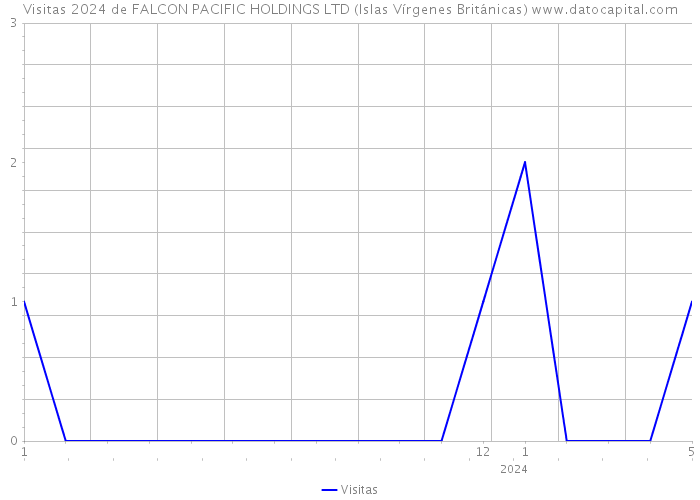 Visitas 2024 de FALCON PACIFIC HOLDINGS LTD (Islas Vírgenes Británicas) 