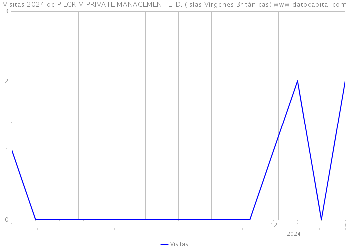 Visitas 2024 de PILGRIM PRIVATE MANAGEMENT LTD. (Islas Vírgenes Británicas) 