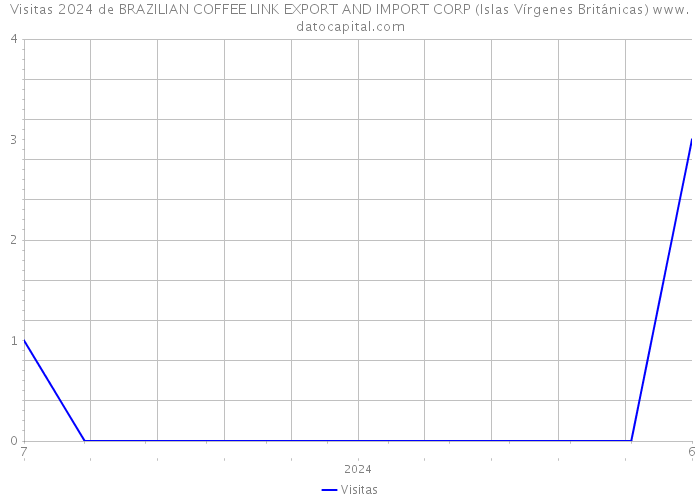 Visitas 2024 de BRAZILIAN COFFEE LINK EXPORT AND IMPORT CORP (Islas Vírgenes Británicas) 