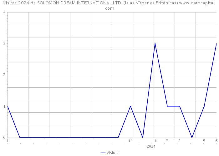 Visitas 2024 de SOLOMON DREAM INTERNATIONAL LTD. (Islas Vírgenes Británicas) 