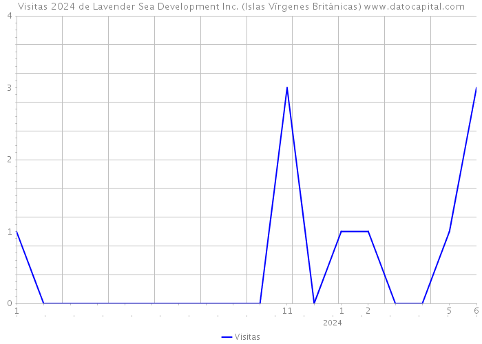 Visitas 2024 de Lavender Sea Development Inc. (Islas Vírgenes Británicas) 