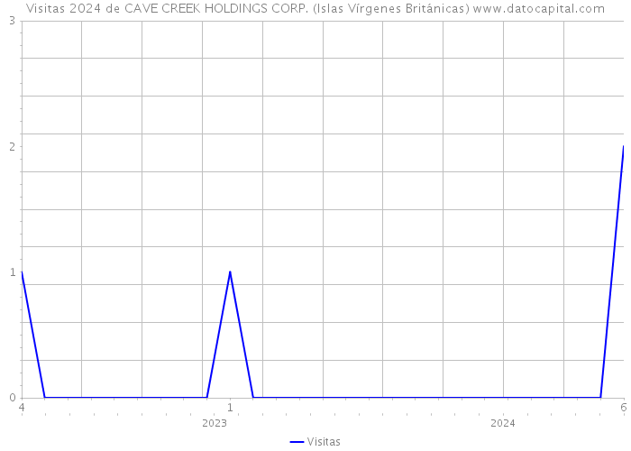 Visitas 2024 de CAVE CREEK HOLDINGS CORP. (Islas Vírgenes Británicas) 