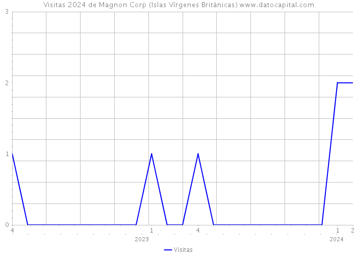Visitas 2024 de Magnon Corp (Islas Vírgenes Británicas) 