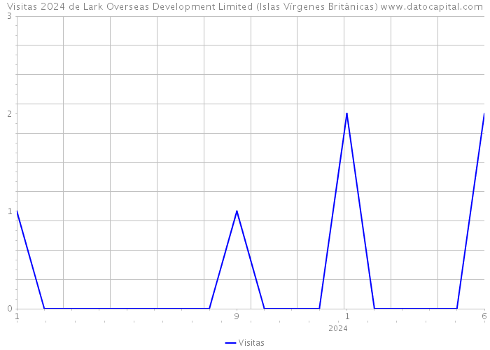 Visitas 2024 de Lark Overseas Development Limited (Islas Vírgenes Británicas) 