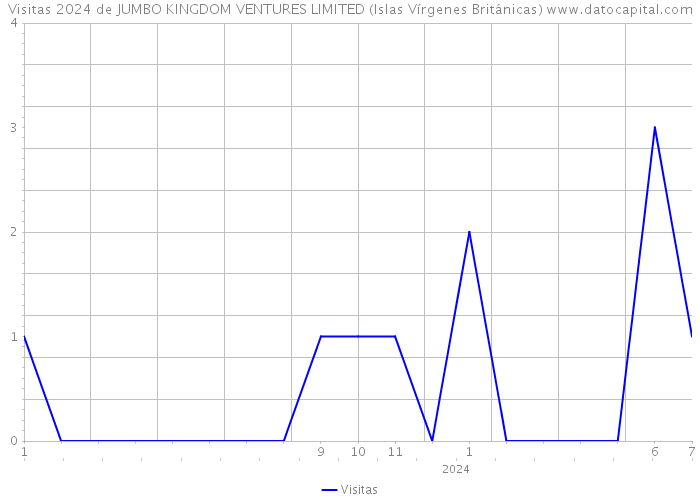 Visitas 2024 de JUMBO KINGDOM VENTURES LIMITED (Islas Vírgenes Británicas) 
