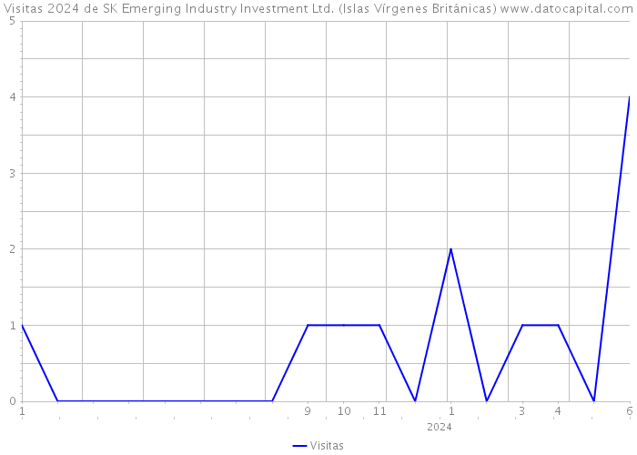 Visitas 2024 de SK Emerging Industry Investment Ltd. (Islas Vírgenes Británicas) 