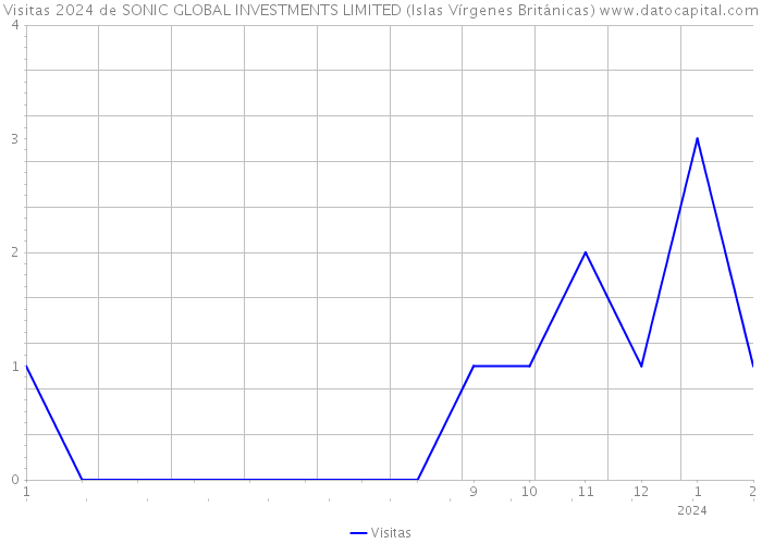 Visitas 2024 de SONIC GLOBAL INVESTMENTS LIMITED (Islas Vírgenes Británicas) 