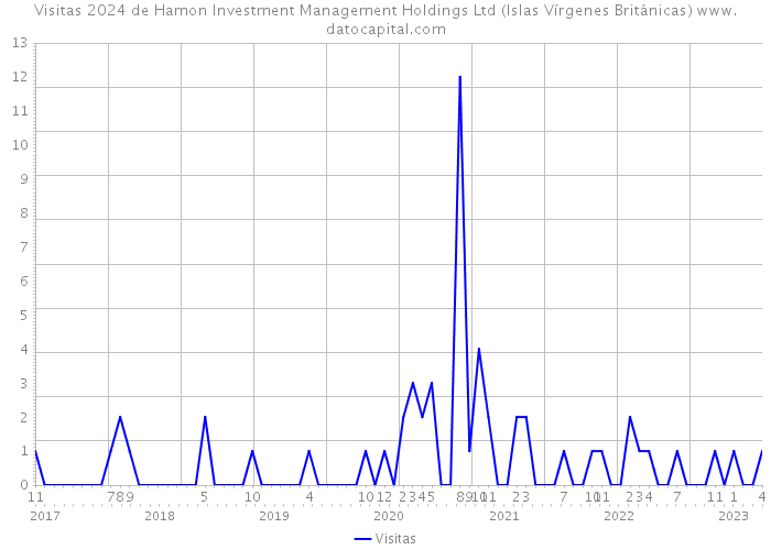 Visitas 2024 de Hamon Investment Management Holdings Ltd (Islas Vírgenes Británicas) 