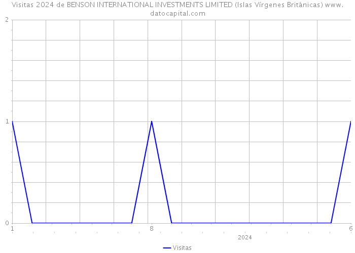 Visitas 2024 de BENSON INTERNATIONAL INVESTMENTS LIMITED (Islas Vírgenes Británicas) 