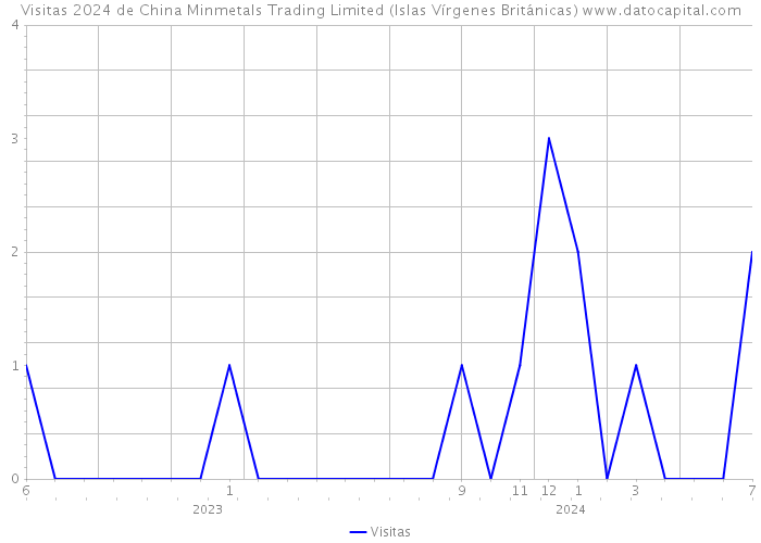 Visitas 2024 de China Minmetals Trading Limited (Islas Vírgenes Británicas) 