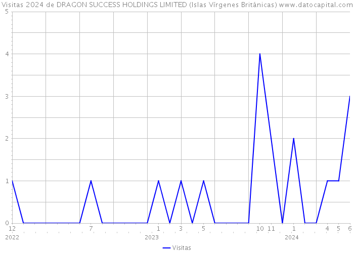 Visitas 2024 de DRAGON SUCCESS HOLDINGS LIMITED (Islas Vírgenes Británicas) 