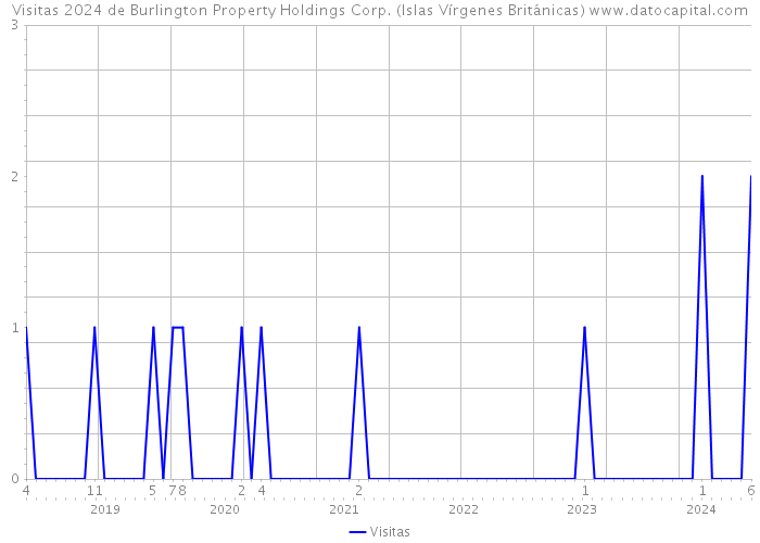 Visitas 2024 de Burlington Property Holdings Corp. (Islas Vírgenes Británicas) 