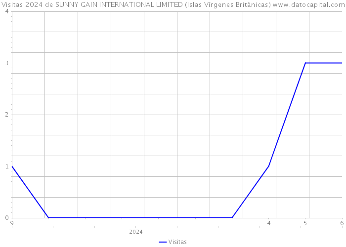 Visitas 2024 de SUNNY GAIN INTERNATIONAL LIMITED (Islas Vírgenes Británicas) 