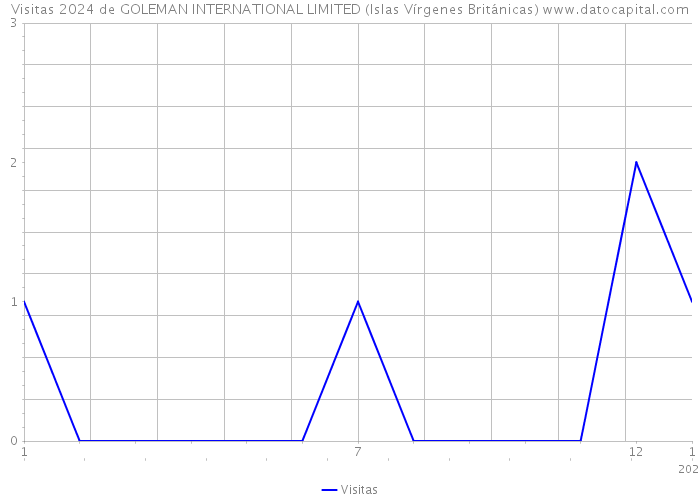 Visitas 2024 de GOLEMAN INTERNATIONAL LIMITED (Islas Vírgenes Británicas) 