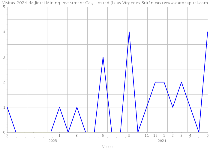 Visitas 2024 de Jintai Mining Investment Co., Limited (Islas Vírgenes Británicas) 