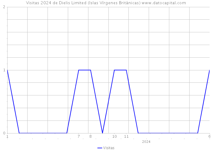 Visitas 2024 de Dielis Limited (Islas Vírgenes Británicas) 