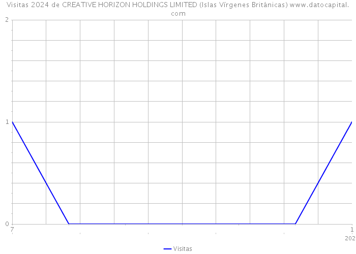 Visitas 2024 de CREATIVE HORIZON HOLDINGS LIMITED (Islas Vírgenes Británicas) 