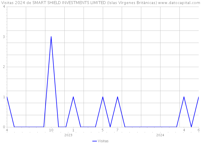 Visitas 2024 de SMART SHIELD INVESTMENTS LIMITED (Islas Vírgenes Británicas) 