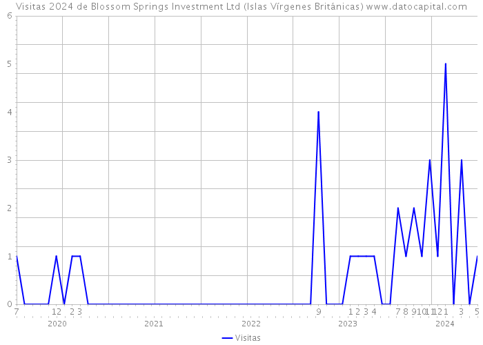 Visitas 2024 de Blossom Springs Investment Ltd (Islas Vírgenes Británicas) 