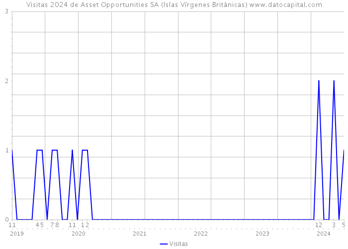 Visitas 2024 de Asset Opportunities SA (Islas Vírgenes Británicas) 