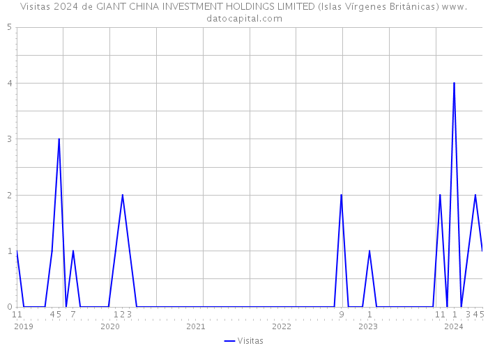 Visitas 2024 de GIANT CHINA INVESTMENT HOLDINGS LIMITED (Islas Vírgenes Británicas) 